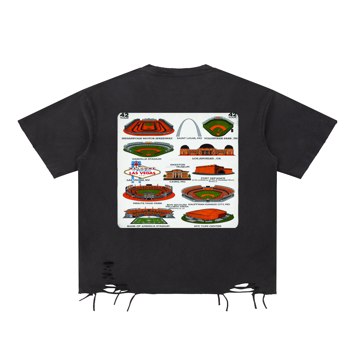 42 Nation Tour Tee  - CLT Variant